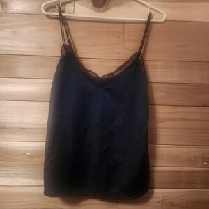 Abercrombie & Fitch Black Lace Trim Chemise Size Small